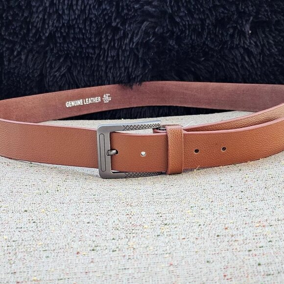 Handmade Waistband Brown Genuine Leather Belt Pin Buckle Belt Size 41-42 in NEW - Picture 11 of 11